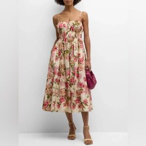 NWOT Johnny Was Asmara cotton poplin midi dress S